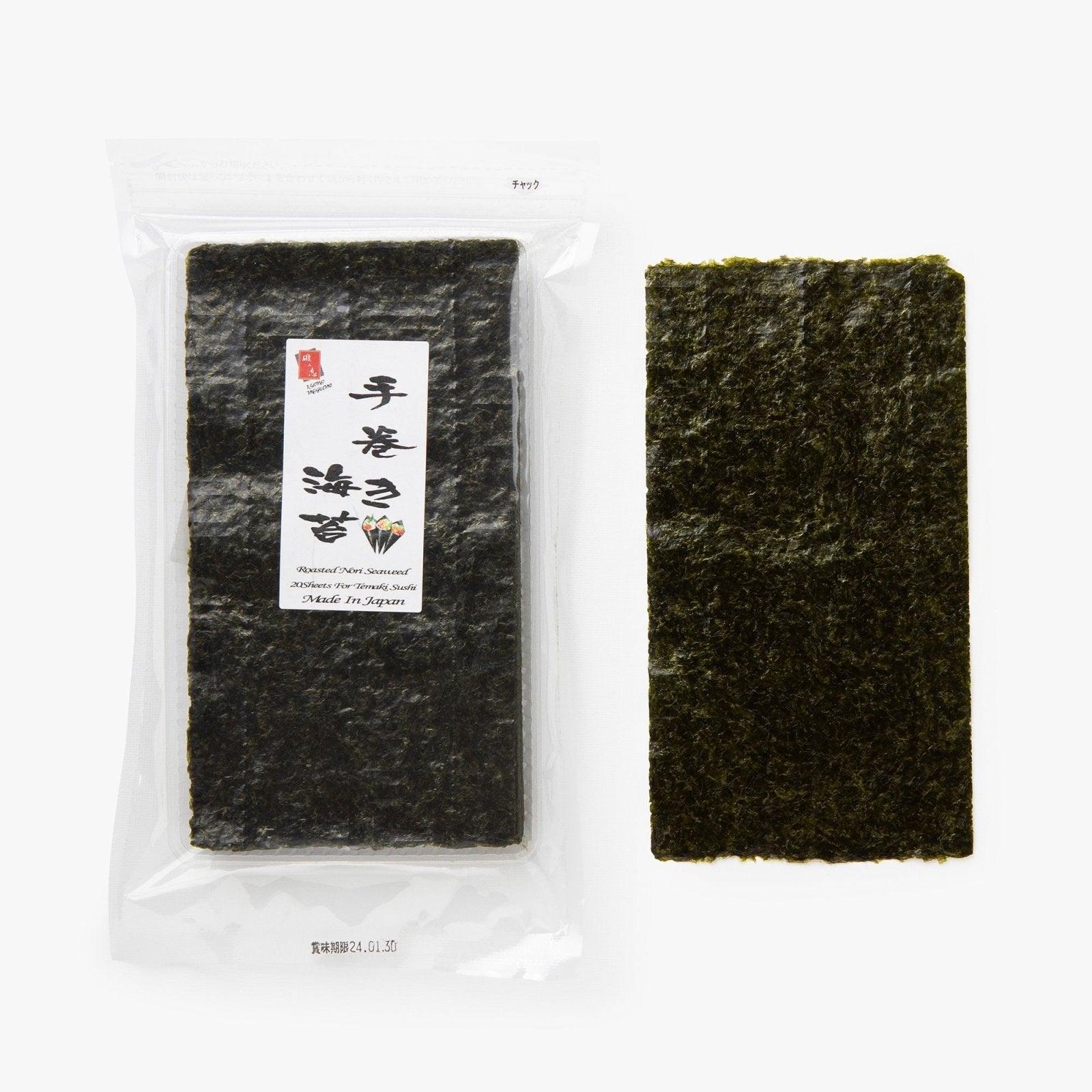 Roasted nori seaweed halves - 30g - Kobayashi Noriten - iRASSHAi
